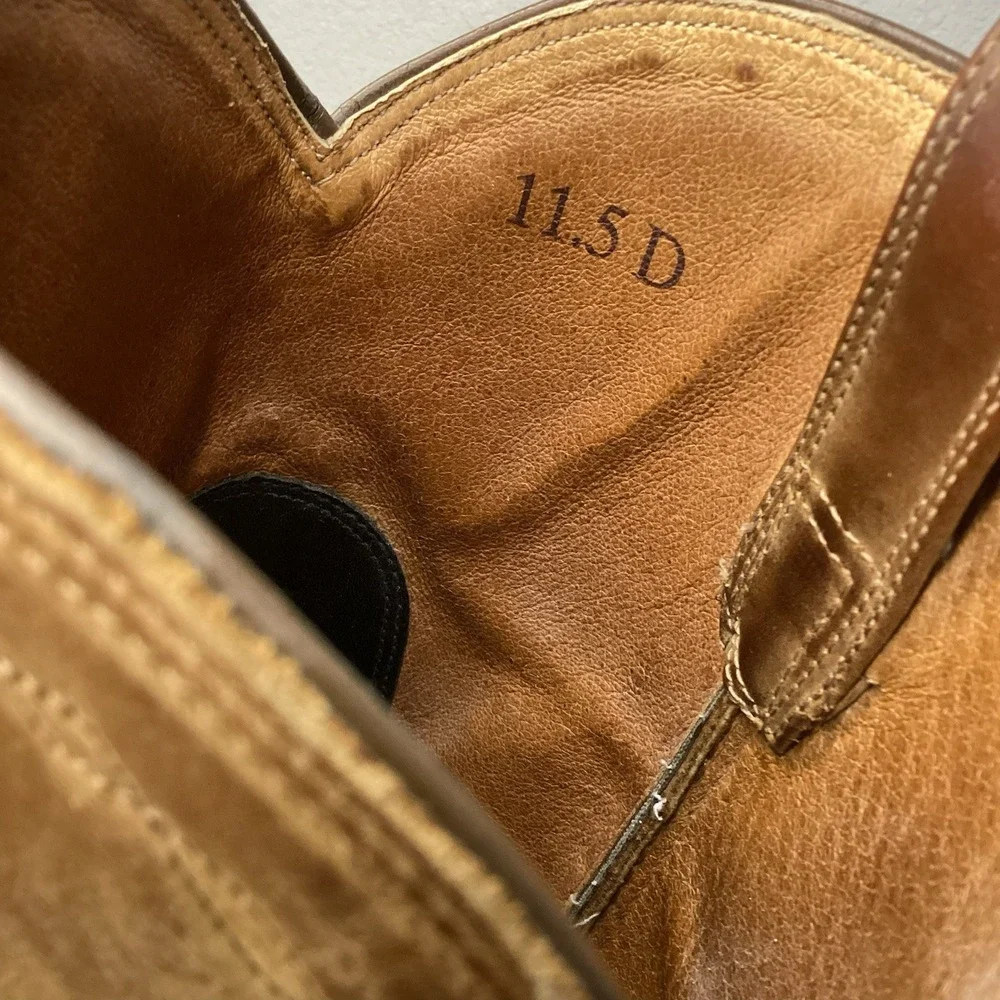 Ariat Heritage Roper Mens Sz 11.5 D US 35525 Brown Leather Cowboy Boot Western - Picture 8 of 11